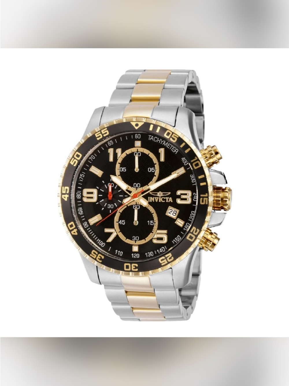 Invicta Specialty Fortitude Watch - Silver Black & Gold (NWT in box)